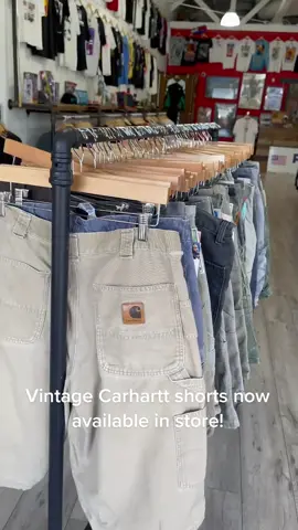Come shop the new selection of vintage Carhartt shorts now available in store!