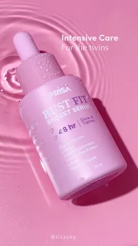 Hi ladies,  Tau ngga sih kalo yang perlu kita rawat itu bukan cuma wajah aja, asset berharga kita juga perlu loh✨ The twins butuh produk yang satu ini, Bust Fit Secret Serum dari @Beauty Prisa  yang mampu membuat sikembar lebih glowing dan kencang✨ Yuk cobain juga ! #bustfitserum #prisabustfitserum #beautycontent #beautycontentcreator #ugccreator #aestheticskincare