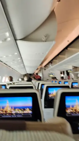 Etihad Airlines flight ✈️ from UAE to Thailand #etihad #abudhabi #bangkok
