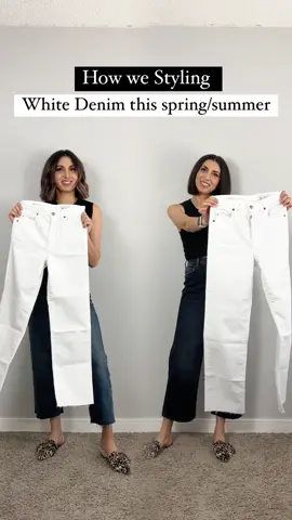Chic and effortlessly elegant, white denim has rightfully earned its place as a year-round staple.  You can definitely dress it up or wear it more casual.  Here is how we are styling it for spring/summer 2023 #thestylisttwins #yycstylist #spring2023 #OOTD #fashiontoday #outfitoftheday #canadianmoms #yycinfluencer #casualwear #canadianstylist #casuldenimlook #springcolorcombos #canadianinfluencer #denimstyles2023 #whitedenim 