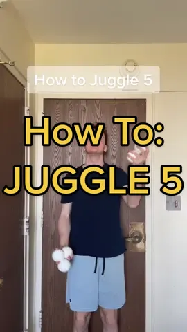 How to JUGGLE 5 BALLS #juggling #howto #skill #learn #talent 