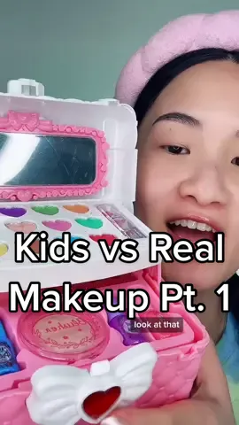 Replying to @totterspotter USING KIDS MAKEUP ON ONE SIDE OF MY FACE AND REAL MAKEUP ON THE OTHER SIDE! 👧🏻👵🏼💩 #makeupchallenge #kidsmakeup #makeuptutorial 