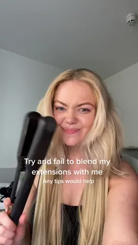 Im so bad at this #fyp #hair #hairtok #foryou #blonde #long #short #extensions 