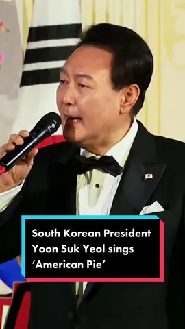 During the #WhiteHouse State Dinner, President #Biden revealed South Korean President Yoon Suk Yeol loved the song “American Pie” by Don McLean and asked him to #sing it. #news #southkorea 