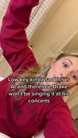 Low key wish this was really Drake. Still pumped about the concert though. Even though I had to sell my left breast for a ticket #drake #ai #drakeconcert 