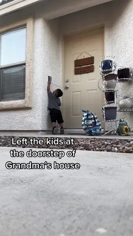 Just leave the kids at the door #toddlers #babysitting #growingup