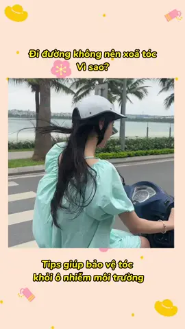 Không nên xoã tóc khi đi xe máy đâu nha! #sayhitothew #upbase #LearnOnTikTok #skinbarshow 