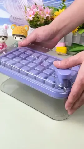 One-button ice cube with storage box. #icemaking #icemakingmachines #icemold #ice #usa_tiktok #homegadgets #icecube 