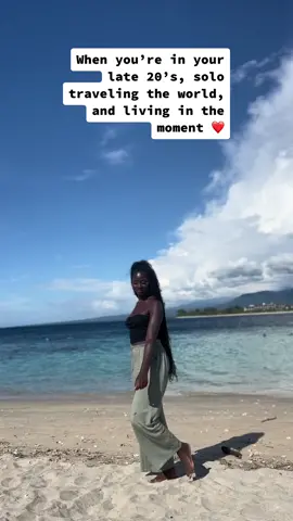 Dont let anyone ever take away your shine!. Solo travel the world regardless of your age. You cant wait for everyone else to be ready! #solotravel #blackwomen #fyp #blacksotravel #gili #giliair #senegaltok 