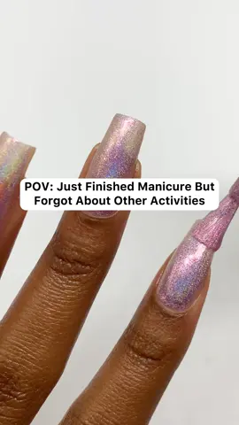 Have you ever done your nails in the middle of the day, just to remember you had a million other things to do?  I certainly have and that is why I prefer doing my nails at night. How about you? Morning or night manicures? Comment below. The color is Toe Beans from @holotaco:) #POV #nailcare #nailpolish #nailcaretips #longnaturalnails #relatablecontent 
