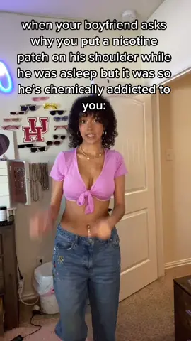 Half of yall fiends would already have a tolerance to it LMAOOOO #fyp #foru #nicotine #crazy #girlfriend #funny #comedy 