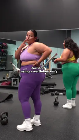 Full body using a kettlebell only 🔥 Sets from @reauxsport #fyp #GymTok #gymmotivation #fullbodyworkout #kettlebellworkout #kettlebell #plussizeedition #selflove 