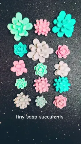 I cannot stop making these tiny soap succulents! any ideas on what I should do with them?! #DIY #diysoap #soapmaking #meltandpour #soap #crafts #demolding 
