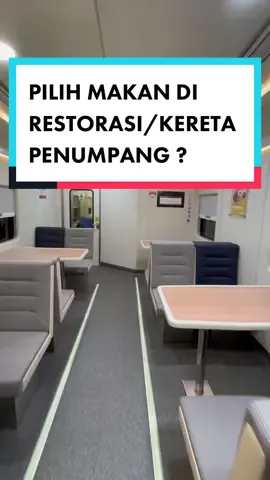 PILIH MAKAN DI RESTORASI/KERETA PENUMPANG ? #pilihmakanan #maumakandimana #terserah #restorasikeretaapi #restorasikereta #pramugarikeretaapi #pramugaricantik #pramikereta #pramugarikereta #petugaskeretaapi #keretamakan #keretaharina #kelaseksekutif #keretaeksekutif #reska #reskamultiusaha #makanankereta #makandikereta #keretaapiindonesia 