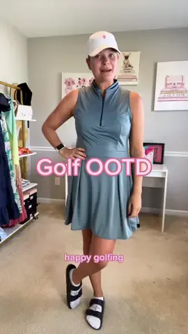 The perfect golf dress IMO. Happy golfing! #womenwhogolf #golfcourselife #golfdresscode #golfdresses #whattoweargolfing 