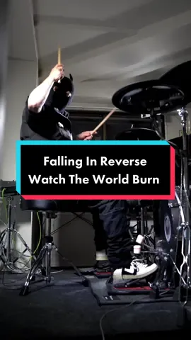 Falling In Reverse - Watch The World Burn 🤯　#fallinginreverse #heavymetal #rock #drum #drummer #fypシ #cover 