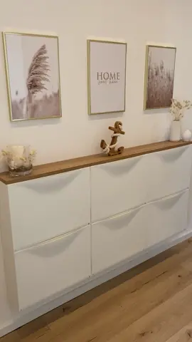 Ikea-Hack🌾 #schuhschrank #DIY #doityourself #diyproject #flur #schmalerflur #hallway #Home #ikea #schuhe #holz #pampas #langurus 