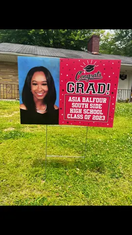 Graduation Yard Sign 🥰 #graduation #Graduation2023 #yardsign #graduationyardsigns #thekrafthouse🦋 #fyp #customizing #customizingqueen #Craft #blackownedbusiness #Kraft #sublimation #foryoupage #graduate 