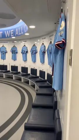 #ManCity The Etihad dressing rooms #mcfc #soccertours #sportstours  