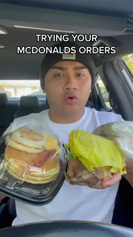 Trying your Mcdonald’s breakfast orders! #fyp #foryou #fastfood #mcdonalds #breakfast #Foodie #tastetest #review #mukbang 