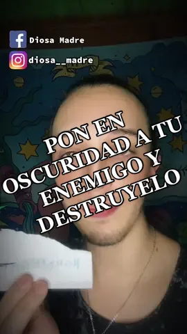 Pon en Oscuridad a tu enemigo #witchtok #wirchtok #brujitips #conjuro #magia #brujeria #energias #diosamadre #destruccion 