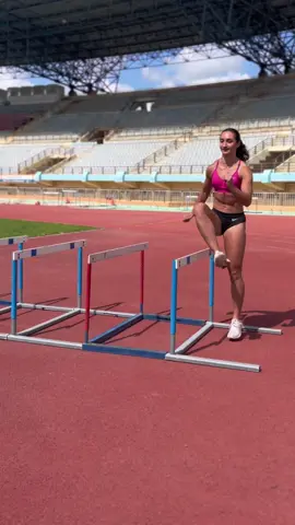Hurdle drills are great for strength, flexibility, balance and conditioning⚡️#trackandfield #track #tracknation #Running #run #sprint #sprinter #trackathlete #athletics #trainingcamp #athlete #fit #fitgirl #hurdles #hurdledrills #sprintdrills #plyometrics #mobility 