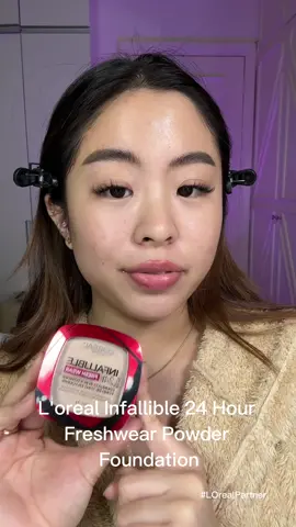 Finally trying out the @L'Oreal Paris  Infallible 24hr Fresh Wear powder foundation!! it definitely went viral for a reason 🫶🏻  #InfalliblePowder #FreshWearPowder #LOrealPH