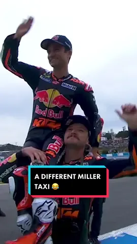Fans were absolutely buzzing at the sight of home hero Dani Pedrosa 🙌 Does this count as an extra service from Miller Taxi? 😂 #SpanishGP 🇪🇸 #MotoGP #Motorsport #Motorcycle #JackMiller #DaniPedrosa #JM43 #DP26 #Motorsports #SportsOnTikTok 