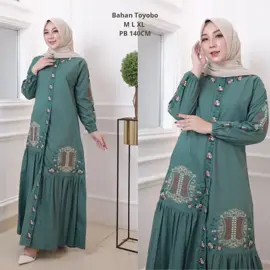 gamis bordir katun toyobo #gamis #gamismurah #gamiskekinian 