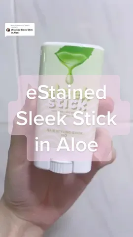 Replying to @Beauty By Tellie  Review of eStained Sleek Stick in Aloe (₱119 /15g) Sleek Sticks in Aloe and Sakura have soft hold and are recommended for baby hairs. They have medium (Funfetti) and strong (Black) variants as well. I first reviewed a FAKE version of this stick, and here’s how the original, Tiktok-viral product actually works: PROS: ✅ Dry finish ✅ Affordable ✅ Flexible hold CONS: ❌ Manual manipulation causes hair to clump together. ❌ The dry formula can be misleading as to the amount of product you’ve already applied. The key to hairsticks is MINIMAL application. Even if you think there’s nothing on your hair, check first before applying more! #PR without obligation to post from @eStained  #hair #hairstyling #sleekponytail #antifrizz #sleeksticks #cleangirl #hairstick #sleeksticksforhair #sleekstickbyestained