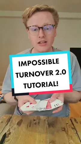 Impossible Turnover 2.0 Tutorial! Thanks @Taikuri! #magictutorial #LearnOnTikTok #freddiesmagic #learncardmagic 