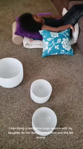 Rest well, sweet girl. 💛✨ #restorativeyoga #yoga #littleyogi 