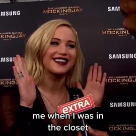 interviews from the hunger games days are so iconic and funny 💀 #wlw #jenniferlawrence #lesbian #bi 