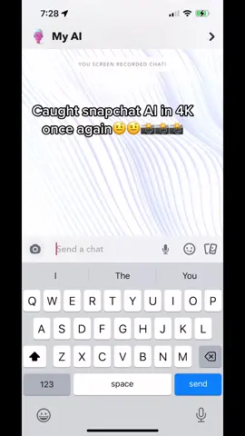 This the 2nd time I caught ai lacking. #ai #funny #trolling #myai #snapchatai #chatbot #robot #snapchat #caughtin4k #ar_theonly 