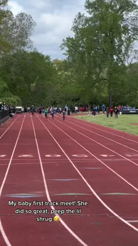My baby first track meet 😤 only 10 years old, shes a beast! #fyp #mommydaughter #explore #blackgirls #track #trackandfield #Running 