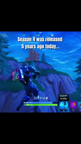 5 years ago today season 4 was released… #fortnite #ogfortnite #primefortnite #nostalgia #oldfortnite #fyp #foryou #foryoupage #viral #oldfortniteclips #ogfortnitevideos #oldfortnitenostalgia #5yearsagotoday #season4 