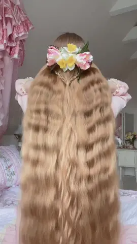 🌷🧚🏻‍♀️  . #fairycore #longhair #longhairstyle #coquette #hyperfeminine #princesscore #softgirl #vintageaesthetic 