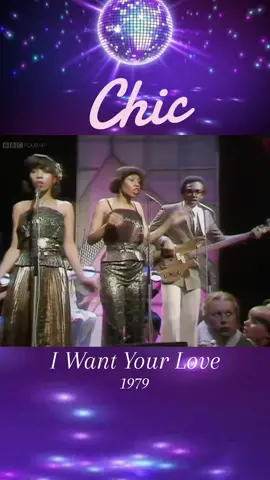 ‘I Want Your Love’ by Chic was a worldwide disco hit in 1979. The song reached number seven on the Billboard Hot 100 in May 1979, and peaked at number 4 on the UK Singles chart.  According to Kathy Sledge, the song was originally slated to be recorded by Sister Sledge; their background vocals were kept on the final track. Sister Sledge ended up recording 