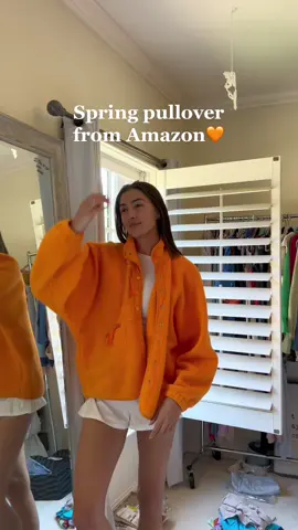 literally wearing this all year round bc this color is STUNNING. 🔗 on my storefr0nt! #amazon #freepeopleinspired #amazonpullover #springpullover #springjackets #springjacketinspo 