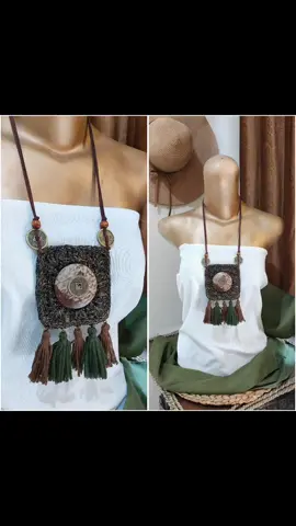kalung etnik #handmadecraftideas #handmade #crochet #smallbusinesscheck #kerajinankotabatu #produklokal #zerowaste #leathercraft #kerajinan #fashiontiktok #aksesoriskalung #rajut #fahionshow #fashion #modisfashion #usaha #aksesoris #aksesoriswanita #fypシ #fypシ゚viral🖤tiktok #OOTD #ootdfashion 