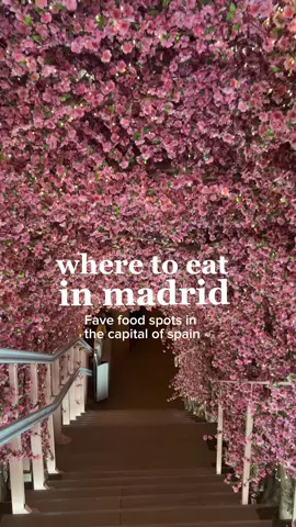 Where to eat in madrid!! #placestoeatinmadrid #dinnerspotsmadrid #placestogomadrid #madridplaces 