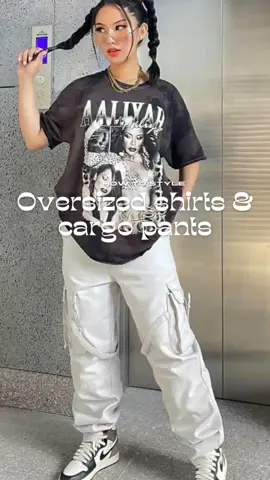 oversized shirts & cargo pants outfit ideas ✨🦋 #cargopants #cargopantsoufit #cargopantsoutfit #oversizedshirt #oversized #OOTD #tiktokfinds #foryoupage #fyp #fypシ 
