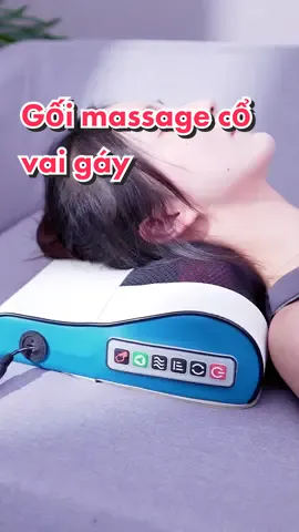 Gối massage cổ vai gáy chườm nhiệt cao cấp #goimassage #goimassagehongngoai #goimassagecovaigay #goimassagedachucnang #xuhuong 