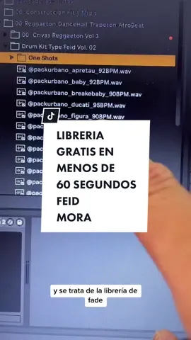 LIBRERIA GRATIS para PRODUCIR REGGAETON TYPE FEID MORA #mezcladevoces #produccionmusical #mezclaymastering #abletontips #parati #mezcladevocesestilofeid #viral 