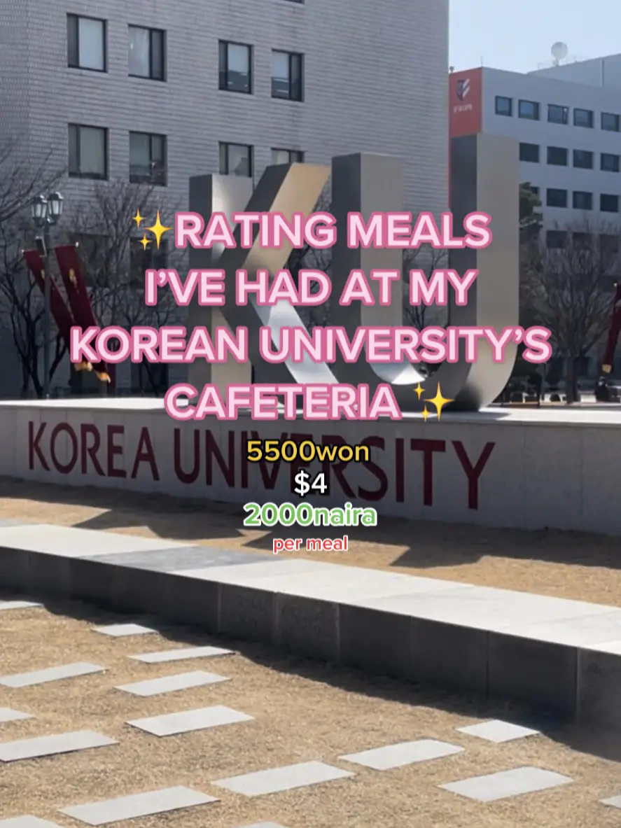 Better than what I got back in America though💀 #koreauniversity #exchangestudent #cafeteria 