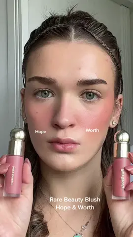 Lets compare hope & worth rare beauty blush #rarebeauty #comparerarebeauty #rarebeautyswatches #rareroutine #rarebeautyworth #rarebeautyhope #rarebeautyblush #makeup #makeupswatches @Rare Beauty 