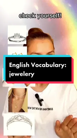 English Vocabulary: jewelery #englishvocabulary #englishforeveryday #everydayenglish #englishforlife #englishclass