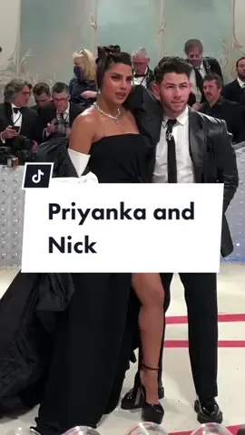 #PriyankaChopra and #NickJonas kept it sleek and chic at the 2023 #MetGala 🖤