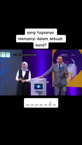 yang tugasnya menyanyi dalam sebuah band?. . . . . . #fypシ #fypシ #fyp  #kuiswib #hiburan #kocak #StandUpComedyLucu #caklontong #tekatekisulit #tts #ttscaklontong #tiktok #ngakak #lucu #waktuindonesiabercanda #tantri #kotak #bandkotak 