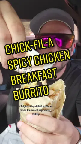 Replying to @emonster07 ‼️REVIEWING THE SPICY BREAKFAST BURRITO FROM CHICK-FIL-A‼️ YOU WON'T BELIEVE MY RATING!  What is your favorite thing to get at Chick-fil-A? COMMENT BELOW👇👇👇FOLLOW IF YOU LOVE BREAKFAST BURRITOS🌯🩵🩷 #fyp #breakfast #burrito #chicken #chickfila 